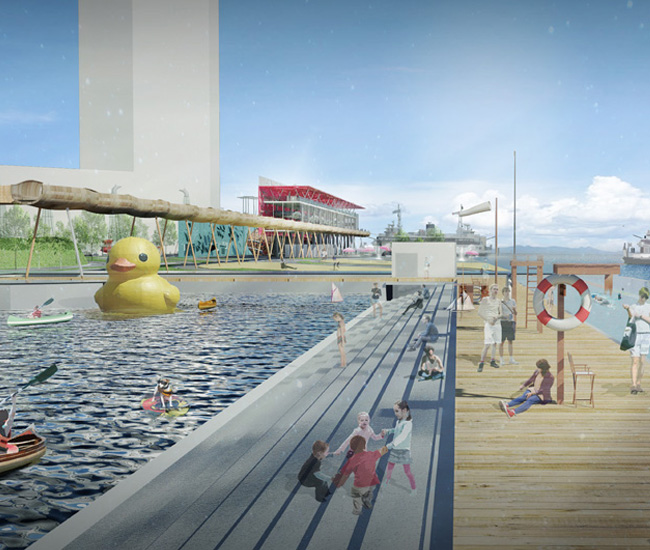 Jack Layton Ferry Terminal proposal by Quadrangle Architects (Toronto), aLLDesign (London), Janet Rosenberg & Studio (Toronto)