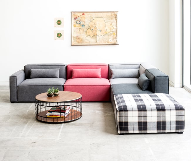 Mix Modular by Gus Modern - cozy den furniture for a modern family room