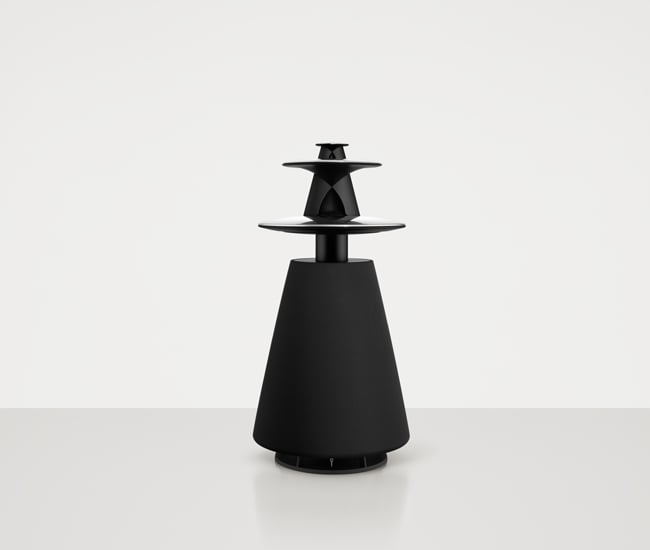 Bang & Olufsen’s high-gloss aluminum BeoLab 5 speaker