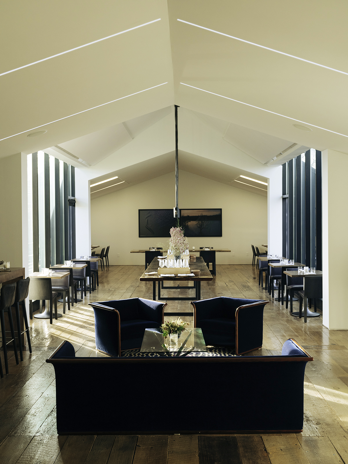 The interiors at Restaurant Pearl Morissette